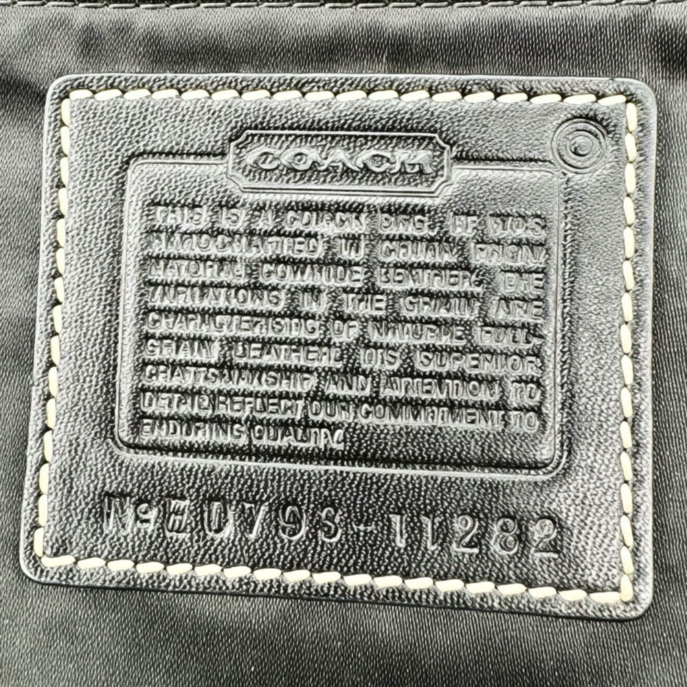 COACH 11282 Mini Ergo Hobo Shoulder Bag Black Leather Rare Y2K - Picture 8 of 14